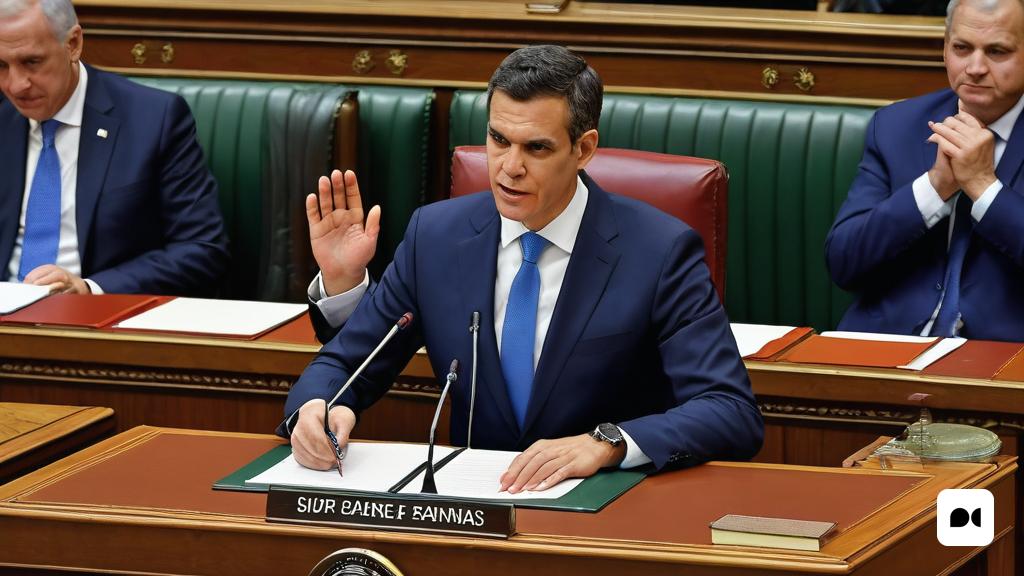 un home amb vestit i corbata assegut a una taula amb altres homes amb vestit i corbata darrere seu, Enrico Baj, pell d'oliva, una pintura surrealista, regionalisme