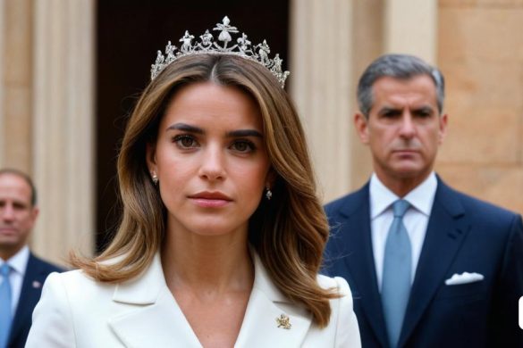 una dona amb tiara al costat d'un home amb vestit i corbata i un altre home amb vestit, Eva Gonzalès, imatge promocional, un retrat, arte povera