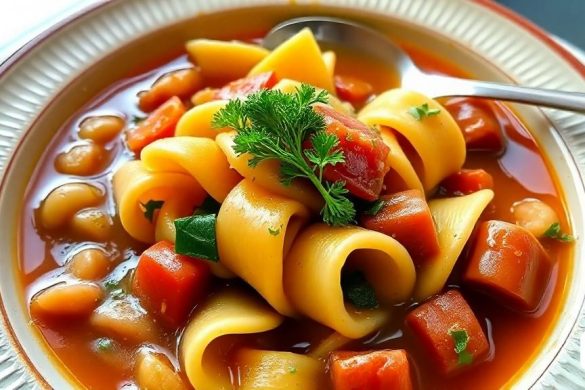 un bol de sopa de pasta amb pastanagues i julivert al damunt amb una cullera, Bouchta El Hayani, fotografia d'aliments professional, una foto d'estoc, fotorealisme