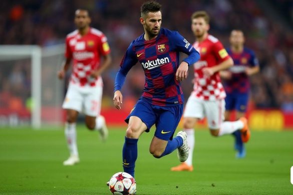 un futbolista corre amb la pilota a la mà i altres jugadors estan al fons mirant-lo, Carles Delclaux és, mitjans oficials, una imatge, plasticien