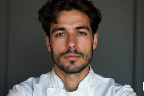 un home amb barba i camisa blanca posa per a una foto amb els braços creuats i els ulls tancats, Bernat Sanjuan, ignacio fernandez rios, un retrat de personatges, escola de Heidelberg