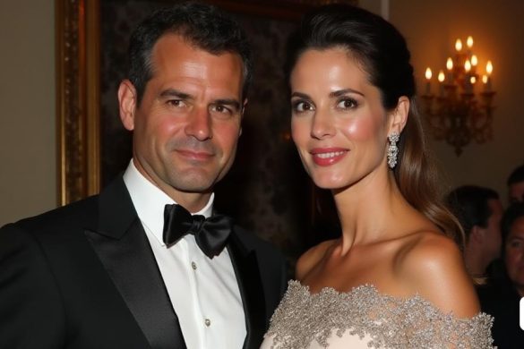 un home i una dona amb vestits formals posant junts per a una foto en un acte formal amb una multitud, Eduardo Lefebvre Scovell, David Lazar, una foto, premsa privada