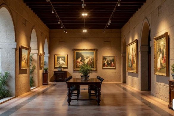 Imagina una joya arquitectónica medieval en el corazón de la Part Alta, llena de historia y belleza. Imagina una gran galería de arte que exhibe la magnífica exposición de Josep Maria Rosselló. Siente la sensación de asombro y maravilla al entrar en la Casa Balcells, la antigua residencia del mayordomo de la Catedral, donde se alojaron figuras prominentes como el Papa Lluna y la Reina Joana Enríquez. Visualiza la Galeria d'Art La Catedral, con su combinación única de muebles medievales, góticos y antiguos, ubicada en un patio encantador que recuerda a los grandes espacios de Barcelona o Italia. Visualiza el intrincado juego de luces que resalta cada obra de arte, la música seleccionada que realza la atmósfera y los aromas sutiles que se suman a la experiencia sensorial. Imagínate inmerso en un mundo donde el arte trasciende fronteras, evocando poesía, emociones, serenidad y bienestar espiritual. Sé testigo de la pasión y la dedicación de Enric Batalla y el Comité Artístico a la hora de seleccionar a los artis