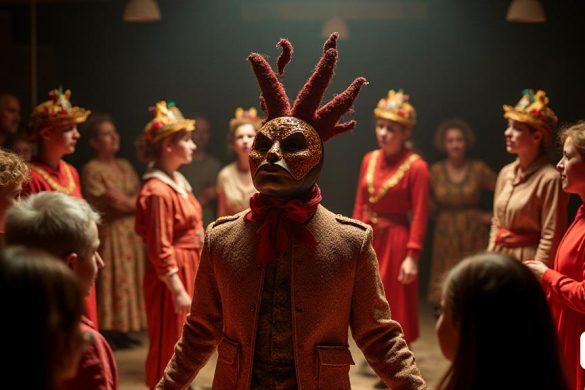 Una vibrante puesta en escena recoge la obra burlesca 'L'última ossa d'Ordino', interpretada por la Asociación de Cultura Popular de Ordino. El escenario se llena de vida con 24 actores de diferentes edades, desde adultos hasta niños, que entablan un diálogo enriquecido con motivos 'barceloninos'. En el centro, un personaje con una llamativa máscara, réplica exacta de la colección de máscaras 'Alas y Viento' de Nacho Rovira, expuesta en la sede de los Amics de la Unesco de Barcelona. El ambiente se llena de riqueza cultural, mientras los asistentes, entre los que se encuentran un centenar de personas, observan la representación. Dos conferencias previas de expertos añaden profundidad al acto, hablando del patrimonio de la UNESCO y de las tradiciones festivas de Andorra. El escenario se engalana con delicias gastronómicas andorranas, que enriquecen la experiencia cultural bajo la presencia del director de Promoció Cultural, Joan Marc Joval.