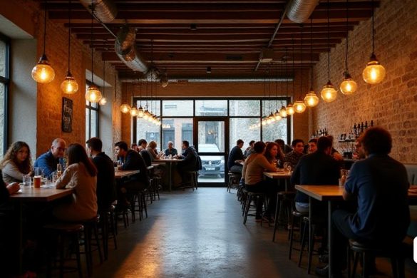 foto de un club cervecero con gente en Hace años que es habitual ver el overbooking que se genera para coger el transporte urbano de las 7.35h hasta el complejo de Caparrella, lo que provoca que muchos estudiantes leridanos tengan que esperar al siguiente por falta de espacio. En septiembre del año pasado, la Paeria de Lleida potenció esta línea con el fin de mejorar el servicio con 8 autobuses que bajan hasta el centro de Lleida. Un año después, parece que el problema vuelve a estar presente y muchos estudiantes han tenido que esperar al siguiente (8k, mejor calidad, obra maestra, muy detallado:1.1)