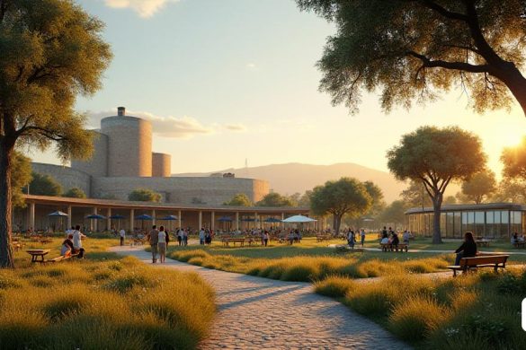 Paisaje exterior del parque de la cervecería con gente en Con motivo del Día Internacional para la Eliminación de la Violencia contra la Mujer, el Ayuntamiento de Canonja ha organizado actividades solidarias, informativas y reivindicativas para poner de relieve este gran ciclo social por el que todos debemos luchar juntos. "Sabemos que hemos avanzado mucho, pero ante un problema tan estructural y complejo, debemos dar respuestas aún más valientes y completas y, por ello, nos sumamos al Manifiesto del 25N (Día Internacional para la Eliminación de la Violencia contra la Mujer) (8k, mejor calidad, obra maestra, muy detallado:1.1)