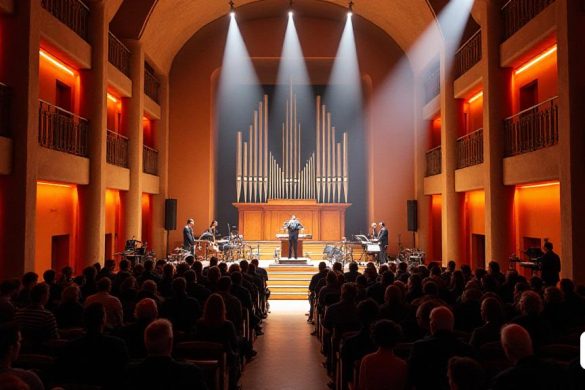 Una experiencia inmersiva de un concierto en directo que tiene lugar en la sala central de un edificio modernista, concretamente el Palau Güell. La sala está diseñada con una acústica excelente, en la que se encuentra el majestuoso órgano construido por Aquilino Amezua en 1888. El órgano, ahora mejorado con dispositivos tecnológicos modernos como teclados MIDI y ordenadores, se erige como un símbolo de expresión musical e innovación. Artistas como Carles Viarnès, Raül Refree y Katta dan vida a sus interpretaciones y composiciones únicas, llenando el aire de diversos sonidos. Imagina la mezcla de música tradicional y electrónica resonando en el espacio y cautivando al público de todas las edades y orígenes. El escenario es una fusión de arquitectura histórica, tecnología de vanguardia y creatividad musical de vanguardia, creando una experiencia verdaderamente enriquecedora y sorprendente para todos los asistentes.
