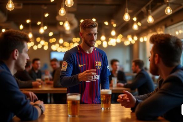 Interiorismo con gente tomando una cerveza en la cervecería Esta es la fecha exacta de su despedida del Barça: Andreas Christensen ya tiene destino El defensa danés no cuenta con la confianza de Hansi Flick ni de la directiva blaugrana El Barça atraviesa una crisis deportiva que ha hecho saltar las alarmas entre la afición. Con la apertura del mercado de fichajes de invierno, la dirección deportiva busca hacer ajustes en la plantilla para afrontar la segunda mitad de temporada y planificar el próximo verano. Jugadores como Eric García, Ansu Fati y Andreas Christensen no cuentan con la plena confianza(8k, best quality, masterpiece, highly detailed:1.1)