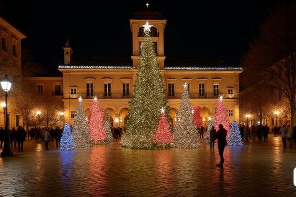Retrato de una cervecería en Duendes mágicos… El baúl de los recuerdos”… Y bailes con espíritu navideño. Éstas fueron algunas de las sorpresas que Tortosa preparó para dar el pistoletazo de salida a las fechas navideñas. Todo en una jornada en la que las familias pudieron cantar, bailar y también disfrutar de actuaciones navideñas en la plaza del Ayuntamiento. Algunos participantes afirmaron que durante el encendido de las luces pudieron sentir “la magia de la Navidad”. Una Navidad mágica y también más concienciada con el medio ambiente. Por ejemplo con la iluminación navideña (8k, máxima calidad, obra maestra, gran detalle:1.1)