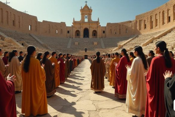 El pasado martes 21 de enero Tarragona conmemoró el martirio de los santos Fructuoso, obispo, y Augurio y Eulogio, diáconos, en el mismo lugar donde entregaron su vida en el año 259, en el anfiteatro romano de Tarragona. Como es tradición, la Asociación Cultural Sant Fructuos organizó la oración y lectura de la Passio Fructuosi, el texto martirial más antiguo de la península Ibérica. La celebración estuvo presidida por el arzobispo Joan Planellas y contó con la asistencia de más de un centenar de personas, entre ellas (8k, best quality, masterpiece, highly detailed:1.1)
