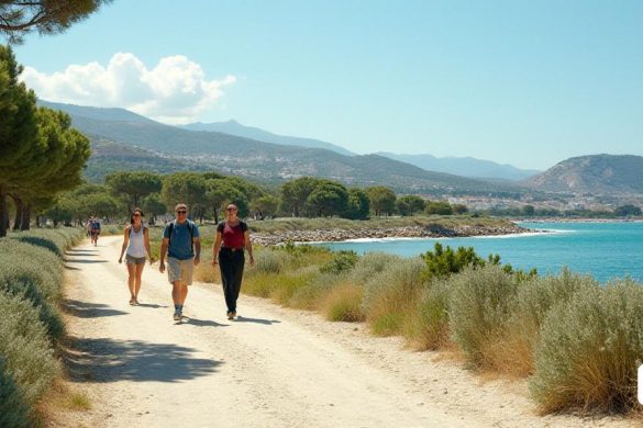 El Patronato de Turismo de Cambrils ha iniciado el despliegue de la señalización y documentación de un conjunto de 8 rutas de turismo saludable para pasear y descubrir diferentes rincones del municipio. Las rutas de la ‘Camina Cambrils’ (enlace aquí) ofrecen un conjunto de recorridos de dificultad baja, que van desde los 3,5 a los 11,5 km, combinando el paso por parques, caminos, calles y avenidas del municipio con diferentes puntos de interés patrimonial, paisajístico y ecológico. La Concejala de Turismo(8k, máxima calidad, obra maestra, muy detallada:1.1)