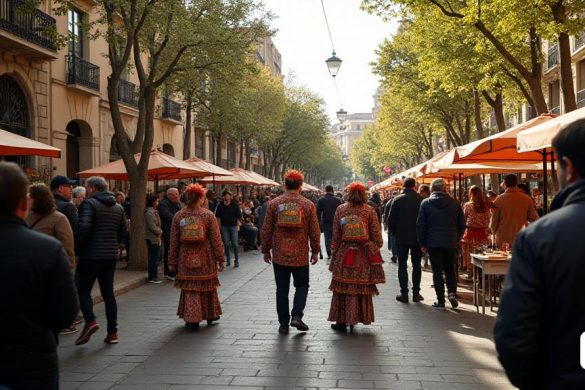 ¡Los Foguerons llegan a Gràcia 2025! Desde hace más de tres décadas, el último fin de semana de enero, las calles y plazas de la antigua Vila de Gràcia de Barcelona se llenan de la tradición de los Foguerons de Sant Antoni de sa Pobla, una tradición importada de Mallorca que ha calado hondo en el calendario festivo de Gràcia. Una gran fiesta en la que los protagonistas son los foguerons, los xeremiers de flabiols, los simbombes, los glossadors y los cantadors, que han acabado convirtiéndose en la fiesta mayor (8k, mejor calidad, obra maestra, muy detallado:1.1)