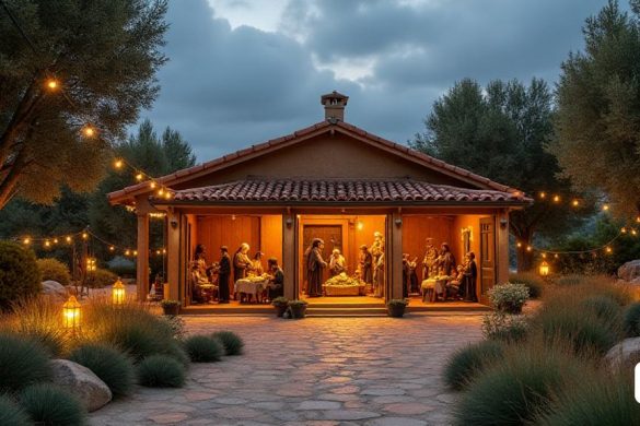 Paisaje exterior del parque de la cervecería con gente en El Grupo Ilerdenca de Belenes ha cerrado con un sencillo e íntimo acto de clausura la exposición de Belenes y Dioramas en su sede, la capilla del Peu del Romeu, que se inauguró el pasado 14 de diciembre. El acto de clausura ha contado con la presencia del concejal de Fiestas y Tradiciones de la Paeria, Xavier Blanco, que ha destacado el buen hacer de la entidad que ya es un referente de la Navidad en Lleida, manteniendo más viva que nunca la tradición del belén y los belenes en la ciudad. El presidente del Grupo Peu del Romeu(8k, mejor calidad, obra maestra, muy detallado:1.1)