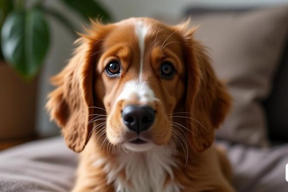 Truc es un joven spaniel bretón de tan solo un año y de un color entre marrón y rojizo que se ha ganado el corazón de la mayoría de los 63 residentes de la Residencia Sacerdotal Sant Josep Oriol de Barcelona —la primera residencia sacerdotal y, más en general, una de las pocas residencias, que cuenta con un perro de terapia—. Con su vitalidad e inteligencia, Truc se ha convertido en un compañero y un apoyo terapéutico para los sacerdotes mayores. “Truc forma parte de la vida de la residencia, escucha y es muy (8k, mejor calidad, obra maestra, muy detallado:1.1)