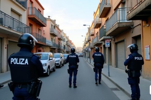 (ACN) El Mossos d'Esquadra desplegó el lunes una macrodisposición de la policía en el distrito de La Mina, en Sant Adrià de Besòs, relacionado con el tiroteo del 7 de enero. La policía ya ha hecho un balance de esta operación en la que 11 personas han sido detenidas. El dispositivo también se centró en detener a varias personas relacionadas con los delitos de narcotráfico. Más de una docena de entrada (8k, mejor calidad, obra maestra, muy detallada: 1.1)