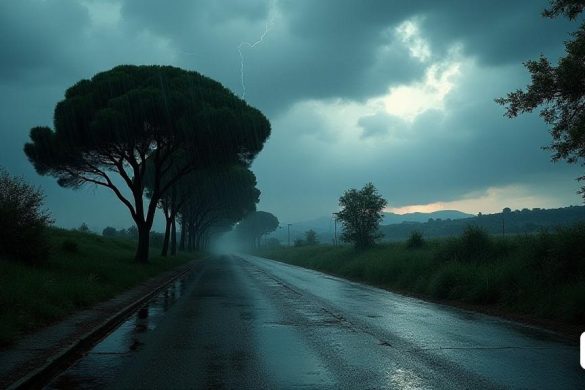 Una escena dramática se desarrolla en Catalunya como el cántaro de las 'nubes oscuras' ominamente por encima, arrojando una sombra 'sombría' sobre el paisaje. El 'cielo' es una mezcla giratoria de 'grises profundos' y 'blues', insinuando la 'lluvia intensa' que se espera que caiga durante todo el día. En primer plano, las 'gotas de lluvia' comienzan a salpicar contra el pavimento, creando 'charcos' que reflejan el 'cielo nublado'. Los árboles se balancean suavemente en los 'vientos fuertes', sus hojas susurran, mientras que los destellos de 'rayo' le iluminan el horizonte. La atmósfera está acusada de anticipación, ya que los residentes se preparan para los 'aguaceros persistentes' sobre los que Roberto Brasero ha advertido. En contraste, más al sur, el sol atraviesa las nubes en regiones como 'Sevilla', donde las personas disfrutan de las 'temperaturas agradables' de alrededor de 23 ° C, disfrutando del 'calor' del sol. Esta yuxtaposición de las condiciones climáticas resalta la 'inestabilidad' que ha caract