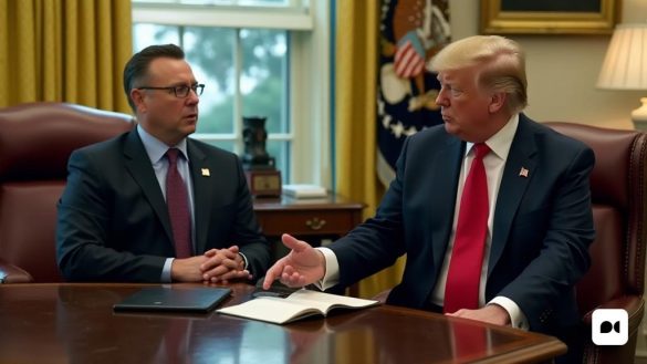 Zelensky en la Oficina Oval y otros daños Donald Trump y J.D. Vance simplemente dijeron a la cara de Zelensky lo que han estado diciendo durante mucho tiempo Zelensky fue a buscar a Rice y le dieron una taza y media. No hay noticias hasta ahora. Lo nuevo es que esta vez todo sucedió frente a las cámaras, en una rápida improvisación en tres voces y, casi es hora de combinar el programa, al día siguiente, Musk regresó al podcast de Joe Rogan y al día siguiente Trump anunció su nueva política para C (8k, mejor calidad, obra maestra, altamente detallada: 1.1)