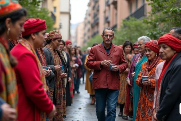 El 8 de abril conmemora el Día Internacional Gypsy, una fecha que se estableció en el primer Congreso Mundial Gypsy celebrado en 1971. Para reconocer la historia, el idioma y la cultura del pueblo romaní, este día comienza la celebración. Este año, sin embargo, con la adición de que en enero el Ayuntamiento se unió a la Declaración del Gobierno de España como el año de los romaníes. El alcalde de Barcelona, ​​Jaume Collboni, presidió el evento en el patio del ayuntamiento. Durante su intervención (8k, mejor calidad, obra maestra, muy detallada: 1.1)
