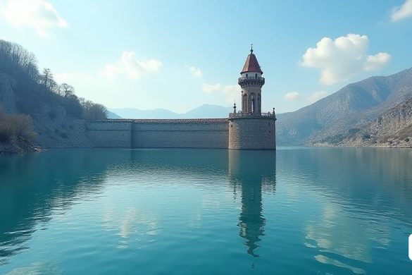 El embalse de SAU ya es el 72.6 % de la capacidad este sábado 5 de abril. En unas pocas semanas hemos pasado de tenerlo casi vacío a hablar que gran parte de su campanario está cubierto de agua. Recuerde que a mediados de febrero el volumen de agua del depósito era de alrededor del 5,3 %. El siguiente gráfico destaca la evolución del agua almacenada en SAU en los últimos 25 años. Fácilmente reconocible y evidente es la gran inundación del agua del depósito en SAU (8k, mejor calidad, obra maestra, muy detallada: 1.1)